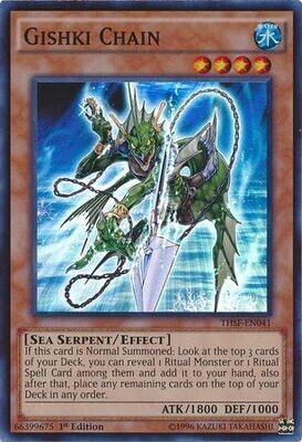 Gishki Chain - THSF-EN041 - Super Rare 1st Edition The Secret Forces (THSF) 1st Edition Singles