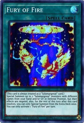 Fury of Fire - DANE-ENSE2 - Super Rare Limited Edition
Dark Neostorm 1st Edition Singles