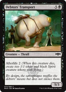 Debtors&#39; Transport 072/259
Ravnica Allegiance Singles (Español)