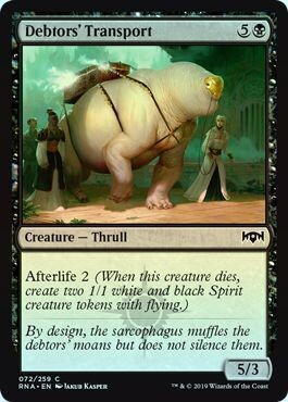 Debtors&#39; Transport 072/259 - Foil Ravnica Allegiance Foil Singles
