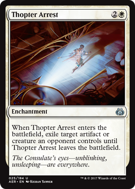 Thopter Arrest 025/184
Aether Revolt Singles
