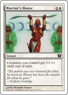Warrior&#39;s Honor
MTG 9th Edition Singles