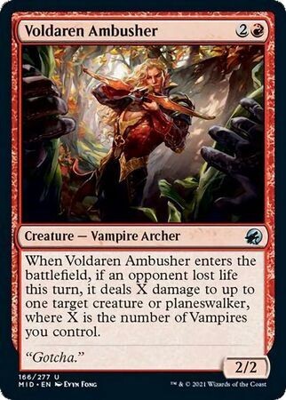 Voldaren Ambusher 166/277 - Innistrad: Midnight Hunt Singles (Español)
