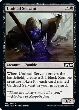 Undead Servant 118/280 - Magic 2020 (M20) Singles