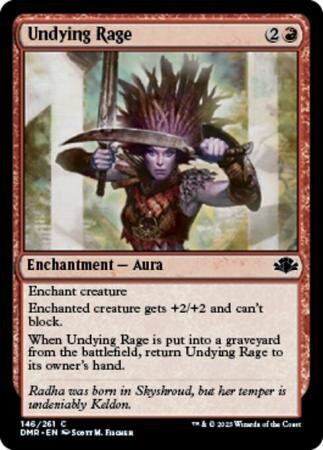 Undying Rage 146/261 - Dominaria Remastered Singles