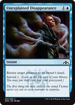 Unexplained Disappearance 056/259 Guilds of Ravnica Singles