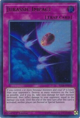 Jurassic Impact - BLLR-EN030 - Ultra Rare 1st Edition Battles of Legend: Light&#39;s Revenge Singles (Espanol)