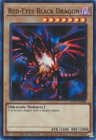 GA Red-Eyes Black Dragon - LC01-EN006 - Ultra Rare Limited Editon 25th Anniversary Sealed &amp; Promos