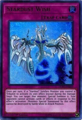 Stardust Wish - DUPO-EN007 - Ultra Rare 1st Edition Duel Power 1st Edition Singles