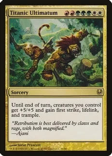 Titanic Ultimatum - Duel Decks: Ajani vs. Nicol Bolas (DDH)
Duel Decks: Ajani vs. Nicol Bolas