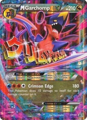 SJ M Garchomp EX - XY168 - Ultra Rare Promo
Pokemon XY Promos