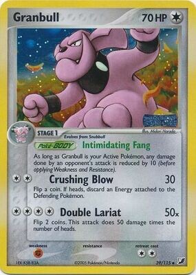 Granbull - 39/115 - Uncommon Reverse Holo
Ex Unseen Forces Reverse Holo Singles