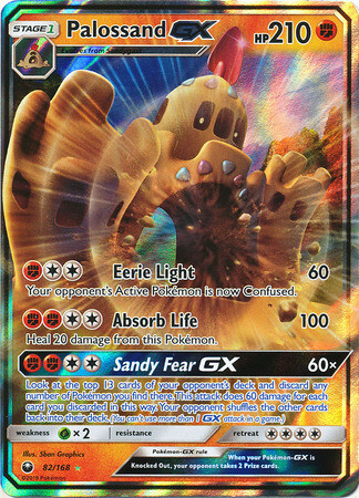 Palossand GX - 82/168 - Ultra Rare
Sun &amp; Moon: Celestial Storm Singles