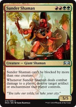 Sunder Shaman 210/259 Ravnica Allegiance Singles