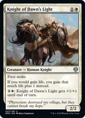 Knight of Dawn&#39;s Light 023/281 Dominaria United Singles (Español)