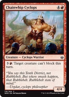 Chainwhip Cyclops 118/264 - War of the Spark Singles (Español)