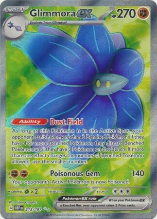 Glimmora ex - 213/197 - Full Art Secret Rare
Obsidian Flames Singles