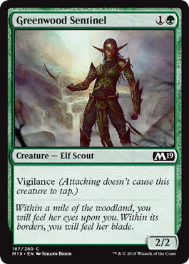 Greenwood Sentinel 187/280
Magic 2019 (M19) Singles(Español)