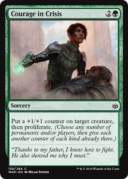 Courage in Crisis 158/264 War of the Spark Singles(Español)