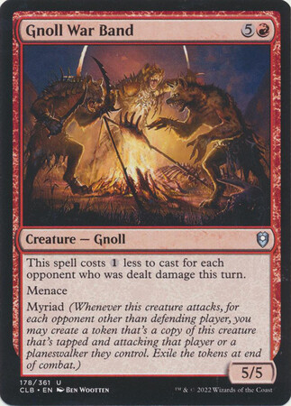 Gnoll War Band 178/361
Commander Legends: Battle for Baldur&#39;s Gate Singles(Español)