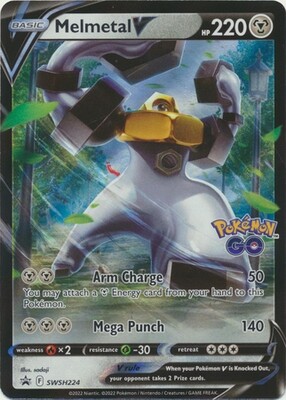 SJ Melmetal V - SWSH224 - Ultra Rare Promo
Pokemon Sword &amp; Shield Promos
