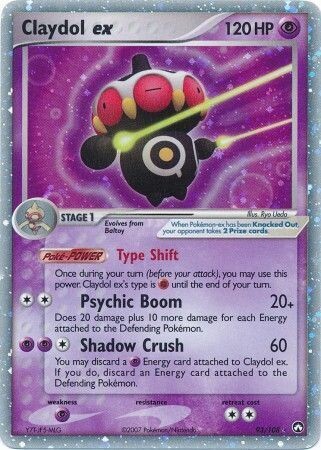 Claydol ex - 93/108 - Ultra-Rare
Ex Power Keepers Singles