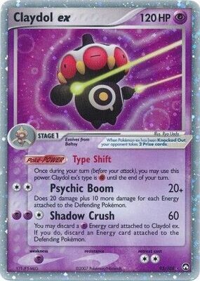 Claydol ex - 93/108 - Ultra-Rare
Ex Power Keepers Singles