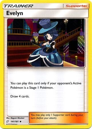 Evelyn - 141/181 - Uncommon
Sun &amp; Moon: Team Up Singles