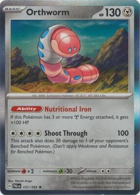 Orthworm - 151/193 - Holo Rare Scarlet &amp; Violet: Paldea Evolved Singles (Español)