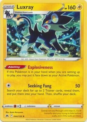 GA Luxray - 044/159 - Rare
Crown Zenith Singles