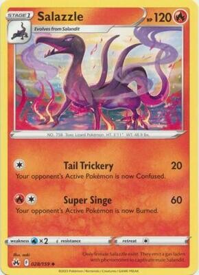 GA Salazzle - 028/159 - Uncommon
Crown Zenith Singles
