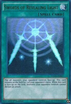 Swords of Revealing Light - YGLD-ENB17 - Ultra Rare 1st Edition
Yugi&#39;s Battle City Deck 1st Edition (YGLD-ENB)