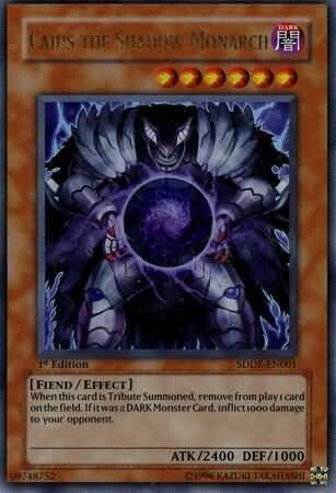 SH Caius the Shadow Monarch - SDDE-EN001 - Ultra Rare 1st Edition Structure Deck: Dark Emperor [SDDE] 1st Edition Single