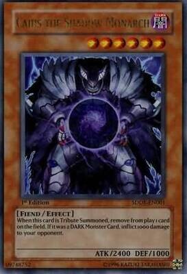 Caius the Shadow Monarch - SDDE-EN001 - Ultra Rare 1st Edition Structure Deck: Dark Emperor [SDDE] 1st Edition Singles