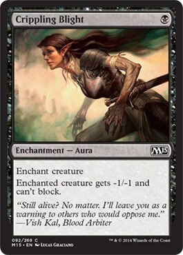 Crippling Blight 092/269 Magic 2015 (M15) Singles (Español)