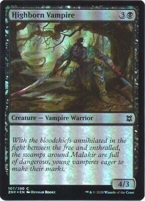 Highborn Vampire 107/280 - Foil Zendikar Rising Foil Singles