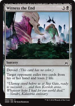 Witness the End 082/184
Oath of the Gatewatch Singles(Español)