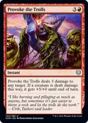 Provoke the Trolls 144/285 - Kaldheim Singles