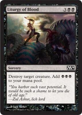 Liturgy of Blood 104/249 - Magic 2014 (M14) Singles