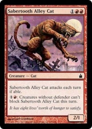 Sabertooth Alley Cat
Ravnica Singles (Español)