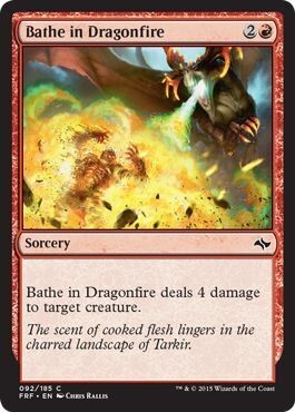 Bathe in Dragonfire 092/185
Fate Reforged Singles (Español)