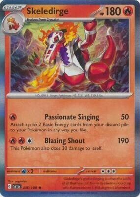 Skeledirge - 038/198 - Holo Rare Scarlet &amp; Violet (Base Set) Singles