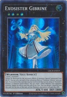 SH Exosister Gibrine - GRCR-EN019 - Super Rare 1st Edition
The Grand Creators 1st Edition Singles