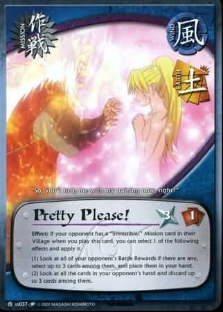 Pretty Please! - M-US037 - Common Naruto: Quest For Power