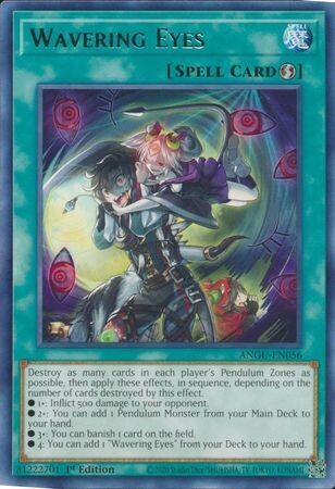 Wavering Eyes - ANGU-EN056 - Rare 1st Edition Ancient Guardians 1st Edition Singles