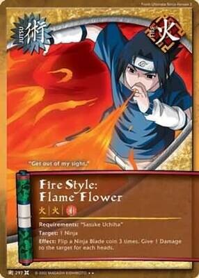 Fire Style: Flame Flower - 297 - Rare Naruto: The Chosen