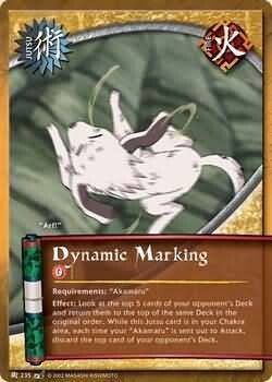 Dynamic Marking - J-235 - Common Naruto: Battle of Destiny Foil