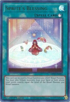 Sprite&#39;s Blessing - MP22-EN252 - Ultra Rare 1st Edition 2022 Mega-Tin: Pharaoh&#39;s Gods 1st Edition Singles