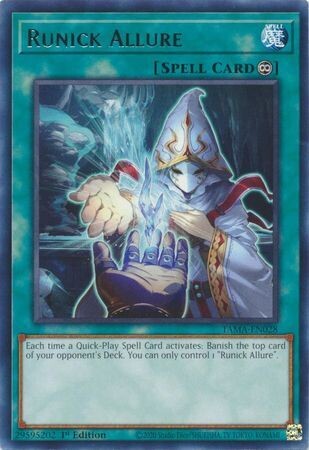 Runick Allure - TAMA-EN028 - Rare 1st Edition Tactical Masters 1st Edition Singles