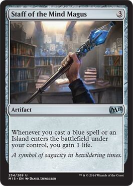 Staff of the Mind Magus 234/269
Magic 2015 (M15) Singles
 (Español)